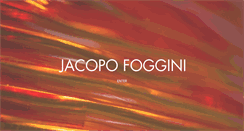 Desktop Screenshot of jacopofoggini.com